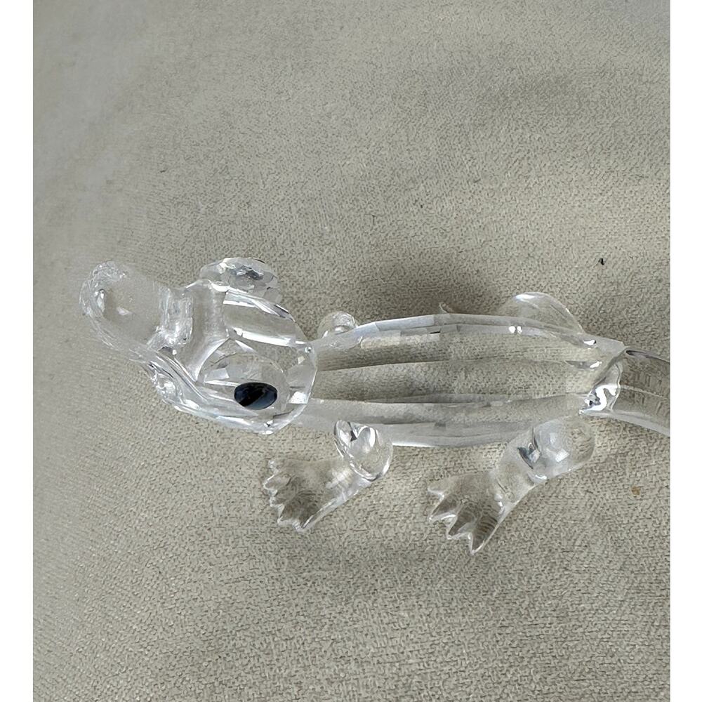 Swarovski Crystal Baby Alligator Black Eyes #221629 1998-2005 Michael Stamey - Picture 4 of 9